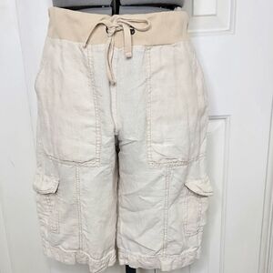 Eileen Fisher Organic Linen Shorts Size SP